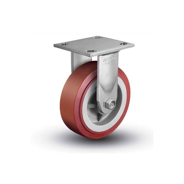 Colson 4 Series Rigid Plate Caster 4.04108.929 - Polyurethane on Polyolefin 4" Dia. 600 Lb.